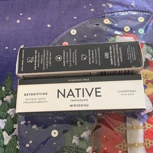 2 Native travel sized toothpaste